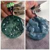 Natural A-Grade Jade Antique Guanyin Pendant for Men and Women