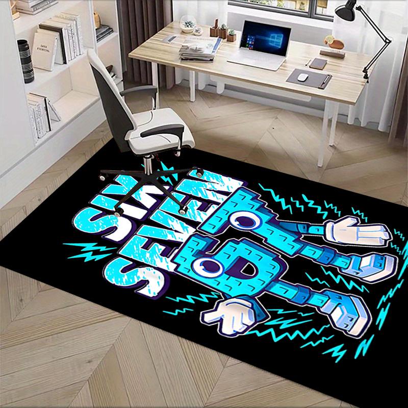 Chair Mat with 67" Robot Design: Office Carpet for Home Decor, Sofa Rug, Gift Idea, Suitable for Bedroom, Living Room, and Various Rooms