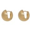 Retro Matte Gold Brushed Earrings: Advanced Studs with Niche Design for Versatile, Cold Style Women.