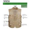 Men's Multi-Pocket Mesh Fishing & Photography Vest