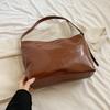 Women PU Leather Shoulder Bag with Multi-Pockets Crossbody Bag for Travel(Brown)