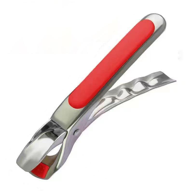 Anti-Scald Gripper Clip  Dish Non-Slip Plate Bowl Clip Retriever Tongs Silicone Handle Bowl Dishes Anti-Scald Kitchen Tool