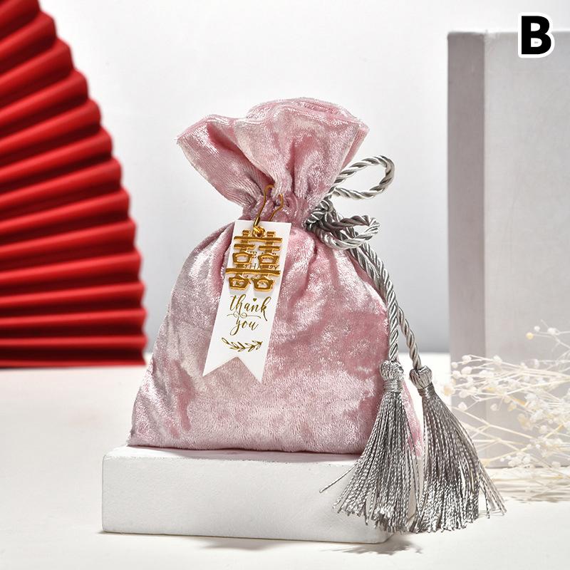 

Корейский бархатный мешочек на кулиске с кисточкой, бархатная конфетница, подарочные мешочки, мешочки для хранения конфет, органайзер для ювелирных изделий для свадьбы, дня рождения, вечеринки