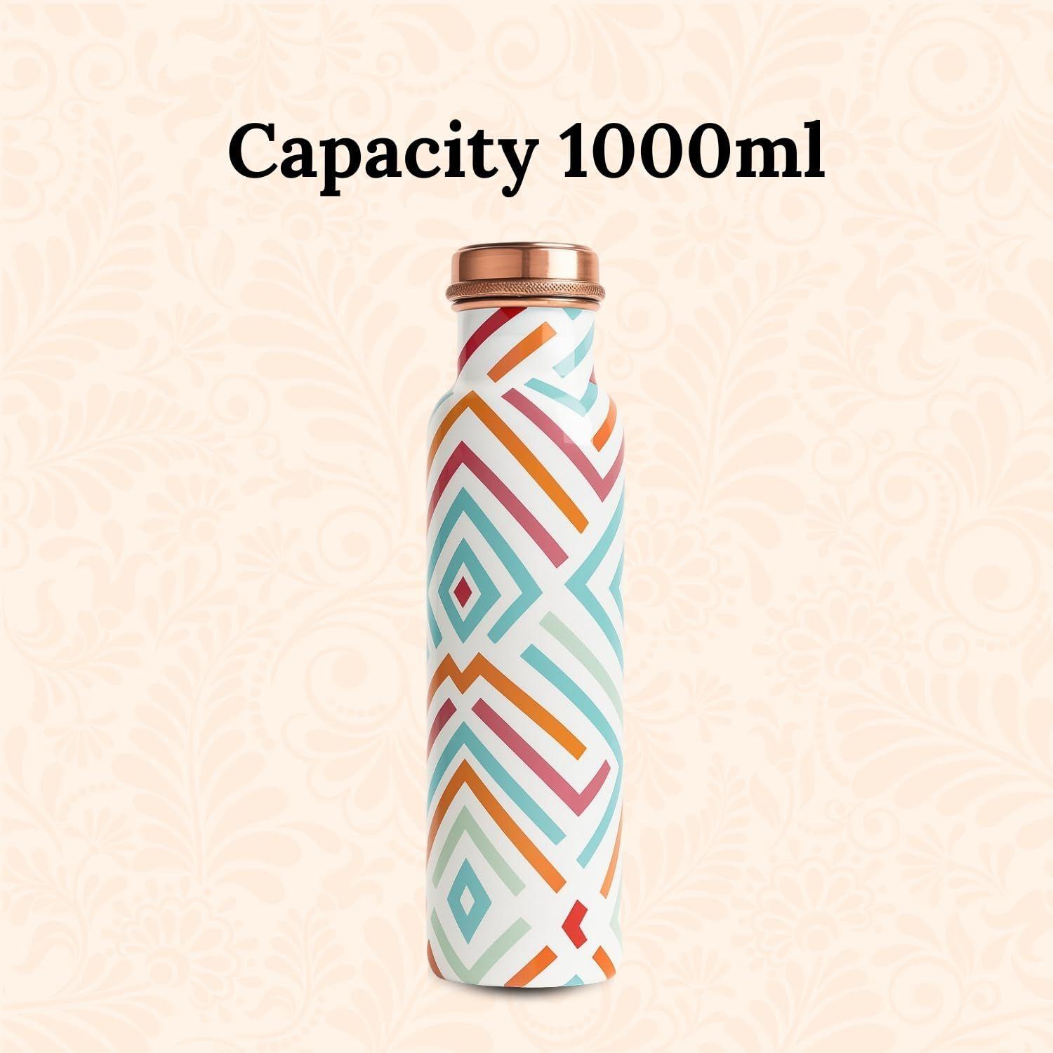 

Бутылка для воды из чистой меди (1 литр) | Герметичная | Бутылка для воды из чистой меди | Бутылки Тамба (Разноцветный абстрактный)