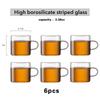 Borosilicate Glass Espresso Cups 1 6 9 PCS Set 3.38oz with Handle Heat Resistant Coffee Shot Cups for Espresso