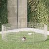 Vidaxl Gabbia per Conigli a 12 Pannelli, 54X60 Cm, Ferro Zincato