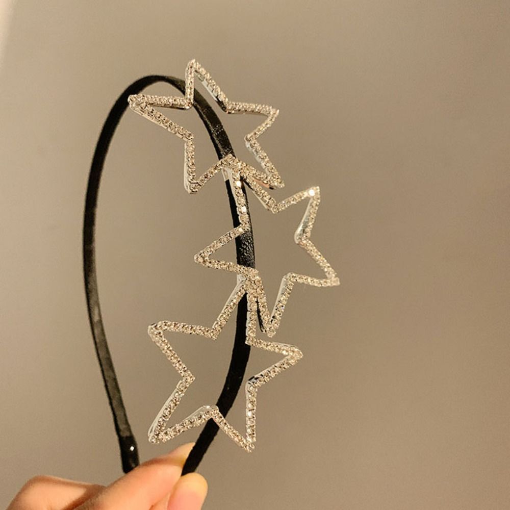 Pentagram Hairband Y2K Star Hair Hoop Delicate Star Headband  Festive