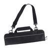 Portable Black Chef Knife Roll Bag with Adjustable Straps Kitchen Cooking Chef Knife Carrying Storage Pockets for Cooking Tools