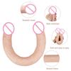 Colorful Bold Large Simulation Double-Headed Dragon Penis Lala Gay Women's Sexy Sex Product Dildo TPE