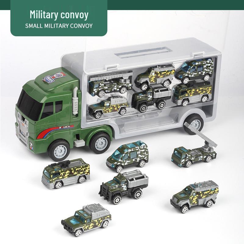 Children's Alloy Toy Car Model Storage Cabinet for Engineering, Firefighting, and Military Vehicles