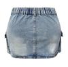 2025 Retro Elastic Slim Fit Women's Denim Workwear Skirt