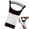 Stainless Steel Onion Slicer Holder Effortless Meat Tenderizer Needle  Kitchen Gadget