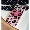 Ins Love Pink Leopard Print Suitable for Apple 16promax Mobile Phone Case IPhone 14 Women 13mini/15/12/11