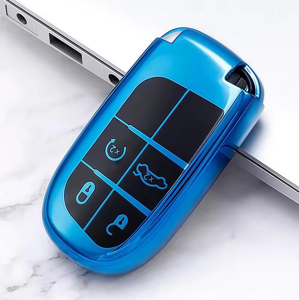 Neue TPU Fernbedienung Schlüsselhülle für Jeep Grand Cherokee Renegade Dodge Charger Challenger Durango Journey Fiat Freemont Zubehör