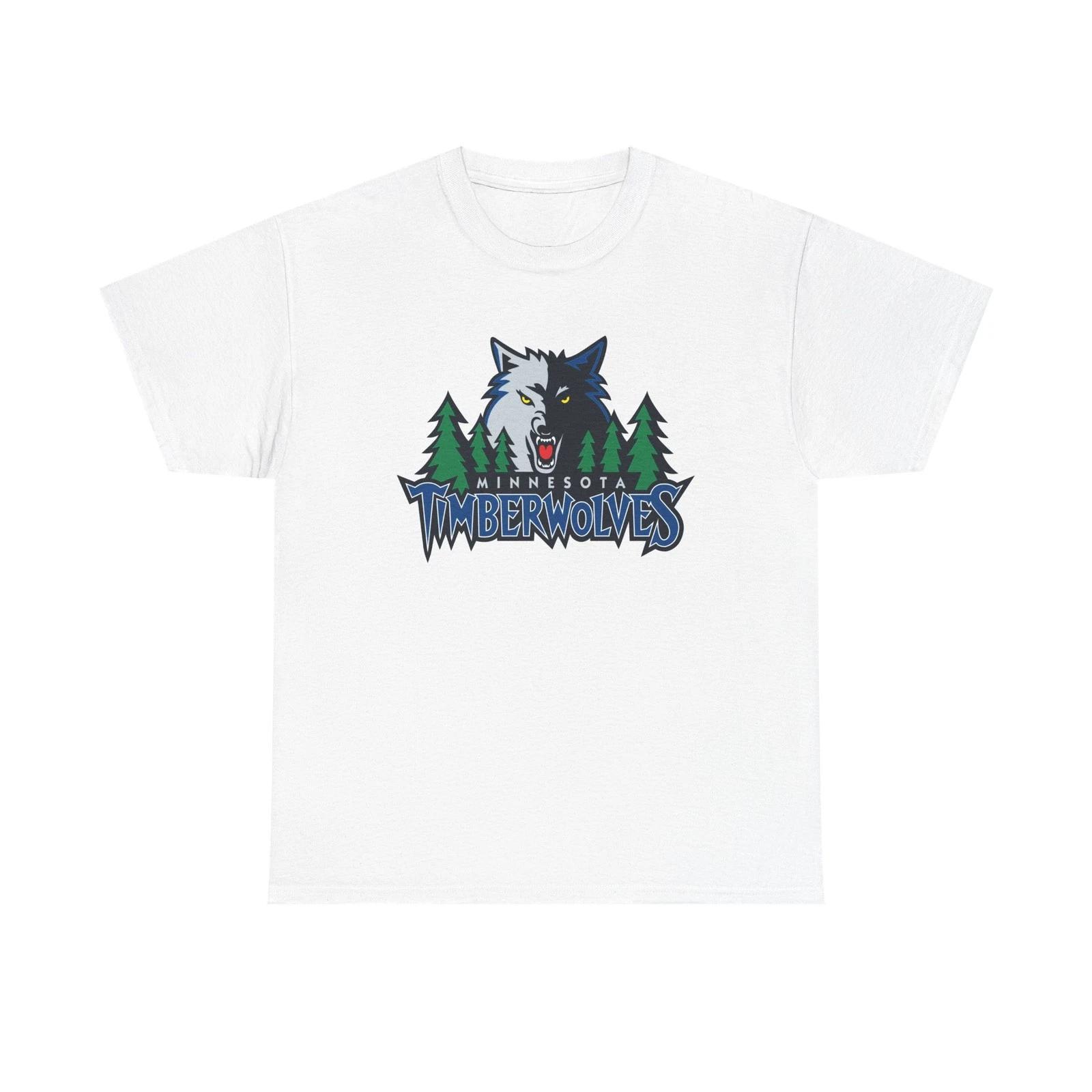 Minnesota Timberwolves Unisex T-Shirt, Throwback Logo, Team Apparel, Playoffs XL