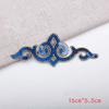 Cheap Iron-on Hollow Sequined Applique Sticker Costume Gold Silver Red Green Blue Geometric Embroidery Clothes Patch