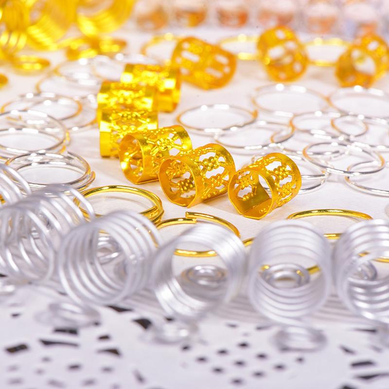 Hair Extensions Rings Buckle Braids Dreadlocks Beads Braided Hair Extensions