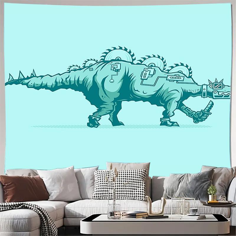 

Dinosaur Tapestry Forest Wall Hanging Nature Landscape Home Decor Room Aesthetic Vintage Vaporwave Gothic Bedroom Living Room Ar 74x94cm(29x37in)
