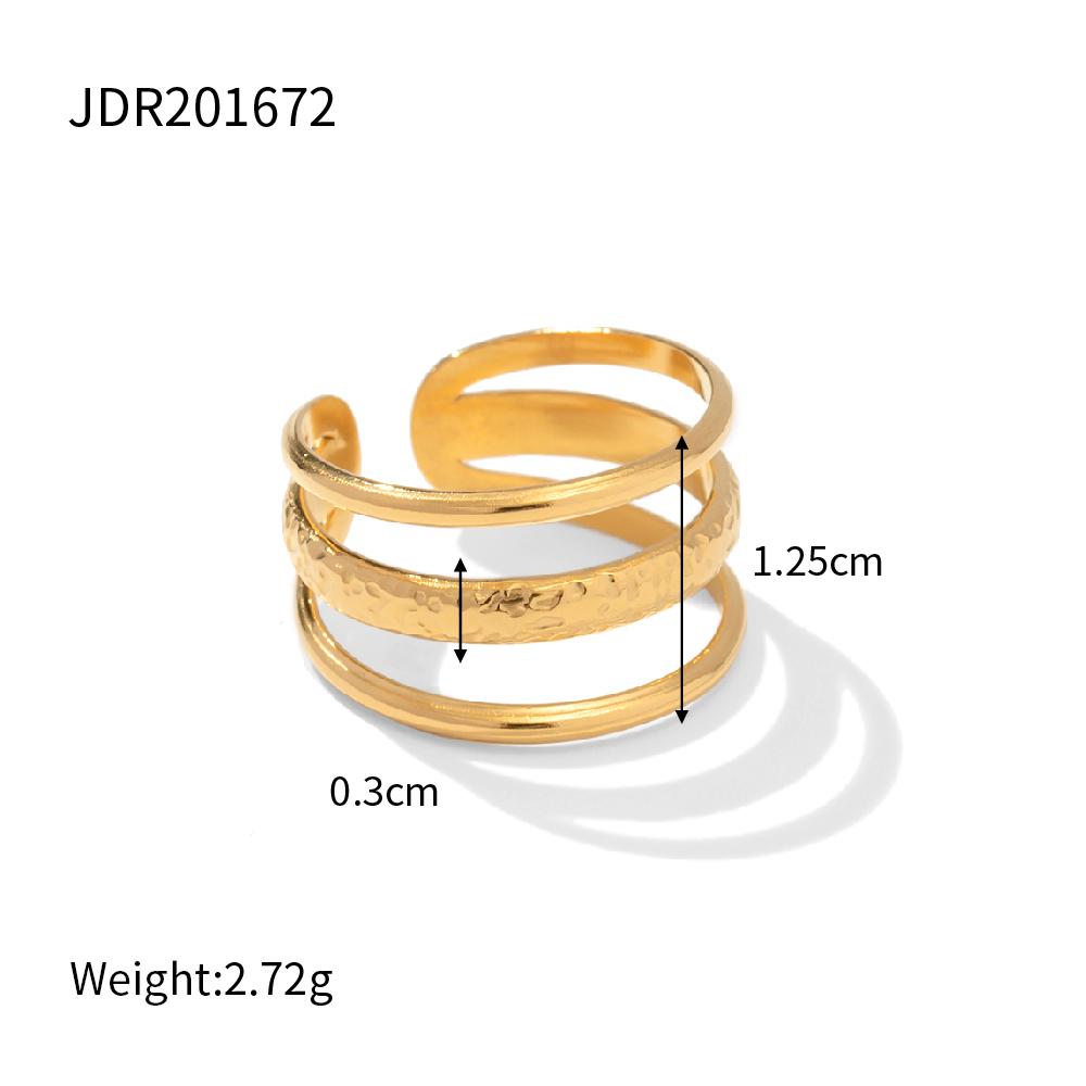 Youthway  Gold Plated Waterproof Ring Series For Woman Stainless Steel Charm Fashion Jewelry Elegant Party