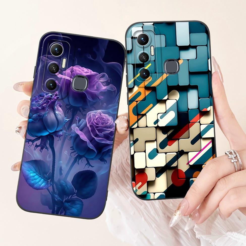 Für Infinix Hot 11 Hülle X662 Silikon Niedlich Mode Schmetterling Liebe Bemaltes Cover Für Infinix Hot 11 2021 Handyhülle X662B X689F