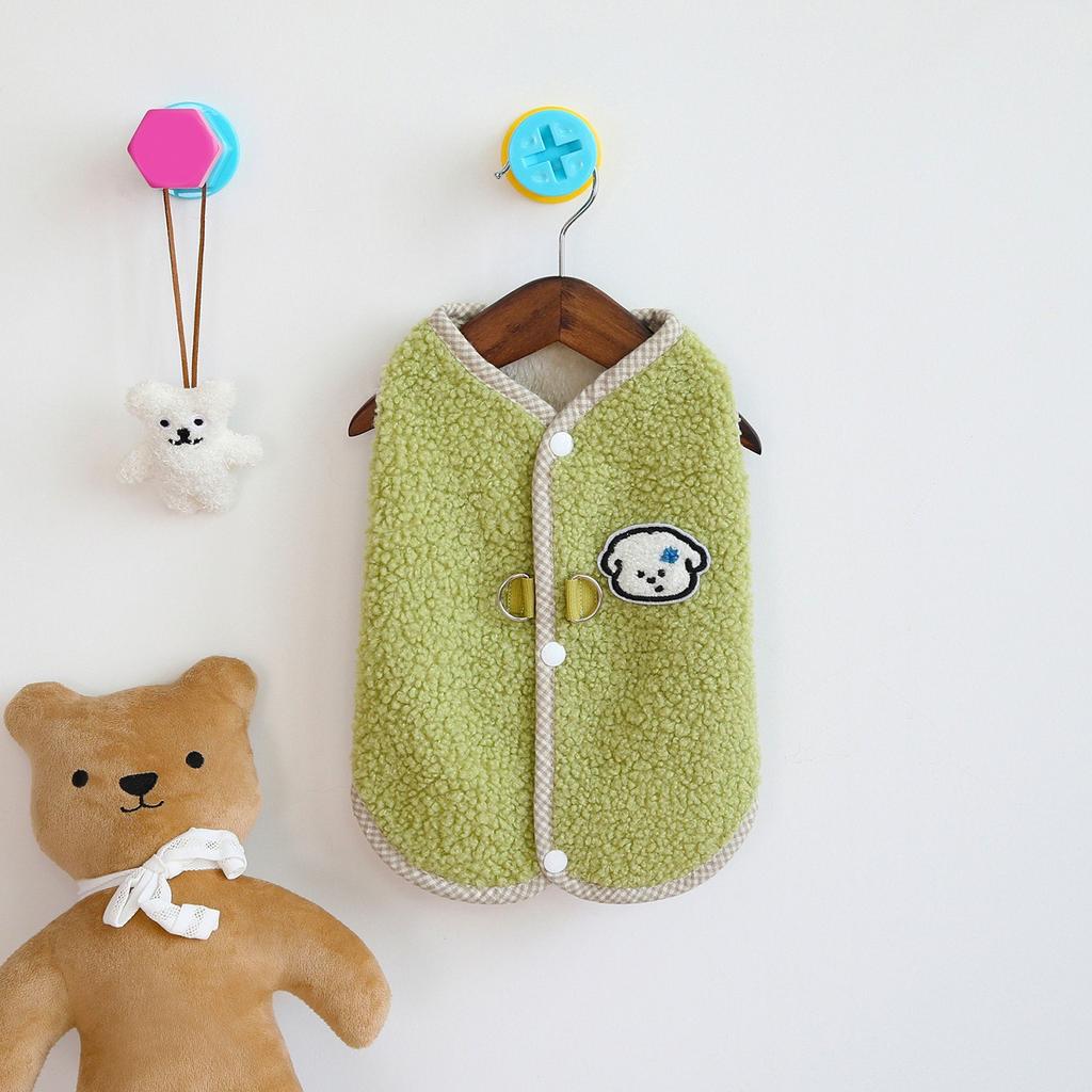 Pet Clothing Autumn and Winter Small Dog Cat Teddy Dog Clothing Lamb Fleece Vest