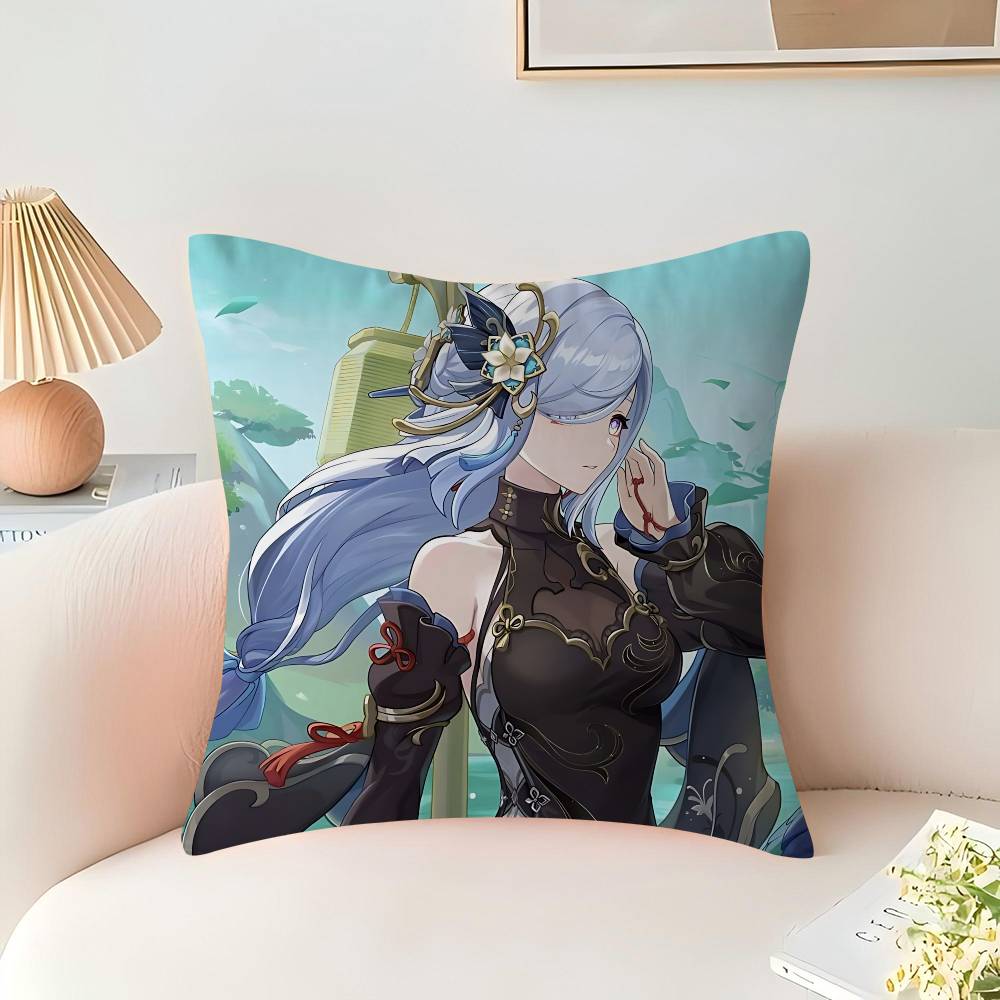 Spiel S-Shenhe Kissenbezug Dekokissen Sofa Heimdeko Hülle Kissenbezüge