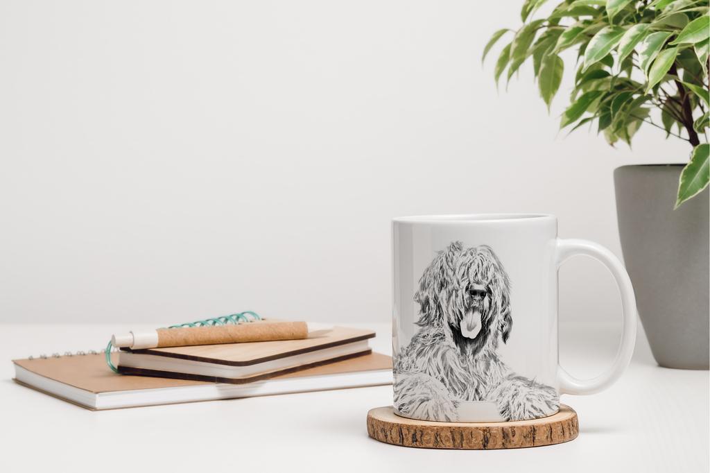 Briard, Berger de Brie – Cup with a dog, personalized cup with a print | Art-Dog