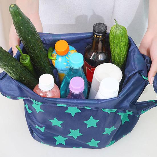 Opvouwbare boodschappentas Herbruikbaar Stevig Stof Boodschappentas Opvouwbaar Draagbare Tote Bag voor Boodschappen Supermarkt Picknick