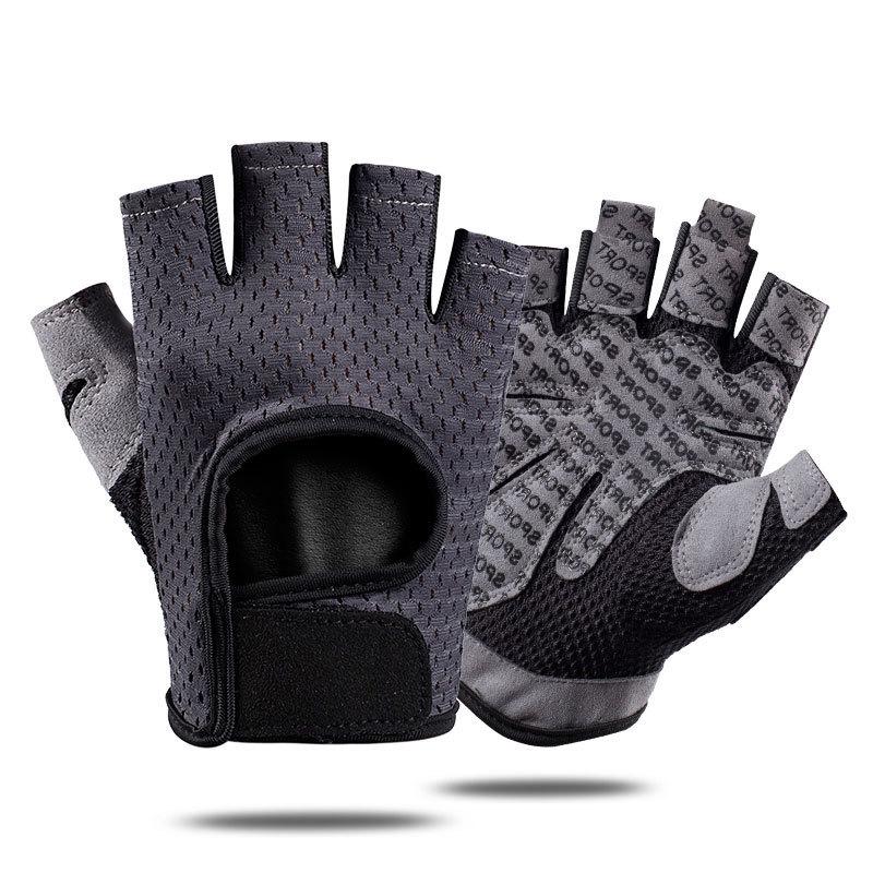 Fitness Half Finger Gloves for Men and Women Outdoor Wear Resistant Breathable Non Slip Hand Guard Bicycle Riding Sports Thin Gloves