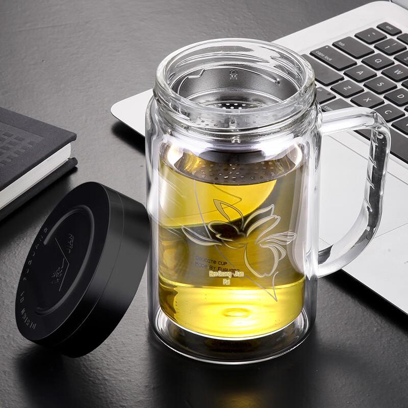 FUGUANG Double-Layer Glass Cup
