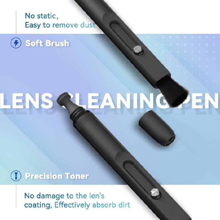 Professional Lens Cleaning Pen with Anti-static Brush Tip Camera Optical Lenses