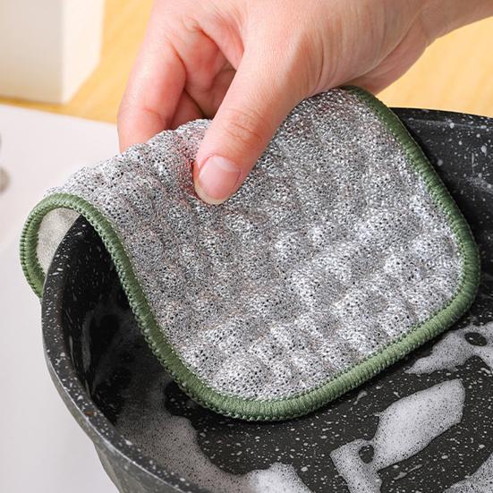 10Pcs Multipurpose Wire Dishwashing Rags Fast Drying Non-Scratch Reusable Wire Cleaning Cloth Kitchen Dishcloth