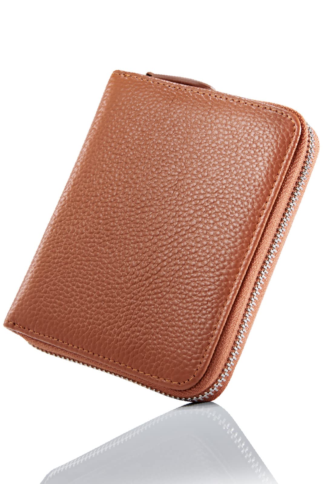 

NEESE Card Case, Credit Card Case, Accordion-Style Large Capacity Coin Case for Men and Women (28 Card Holders, Camel)