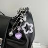 Chic Miniature Star Keychain Ornament Sturdy Alloy Keyring Accessory Perfect For Adding Style To Accessories