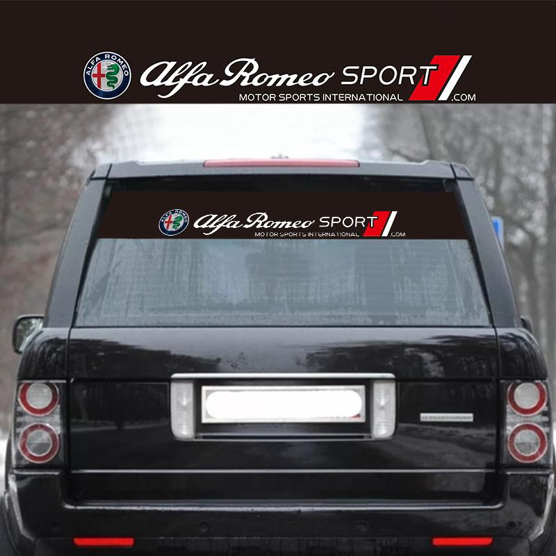 Car Front Rear Windshield Decal Sticker Decoration For Alfa Romeo Giulia Stelvio Giulietta 156 159 147 Mito Tonale Brera Disco V