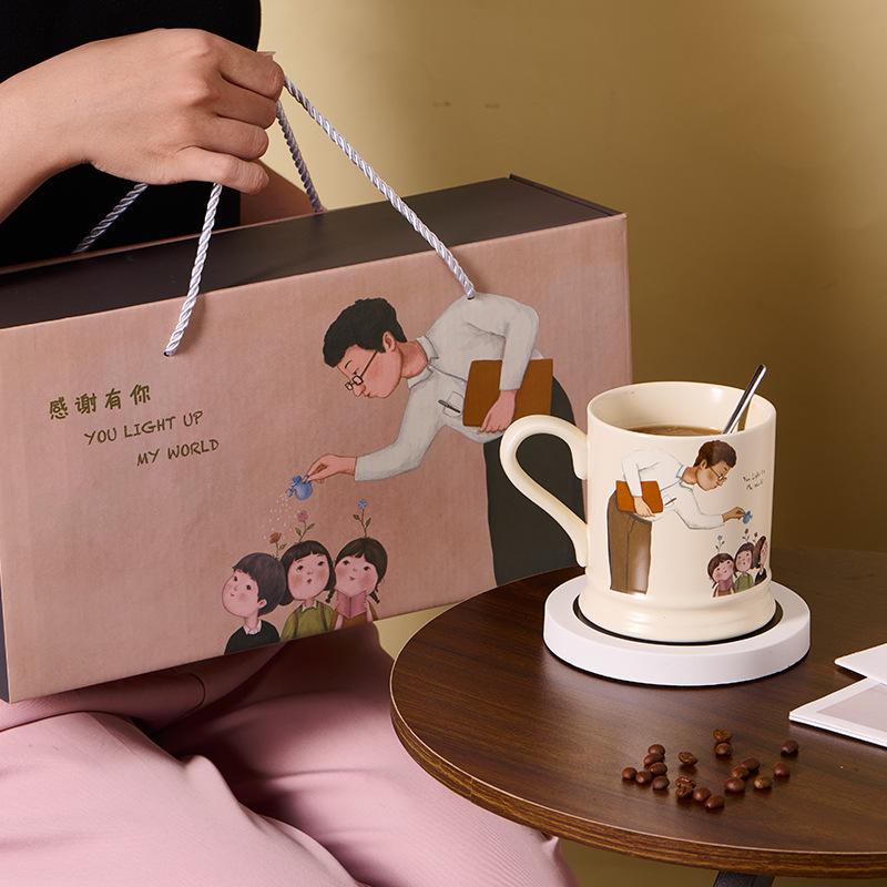 Thank You for Having You Creative Warm Up Cup Holiday Gift Set Ceramic Mug Water Cup Thanksgiving Event Souvenir