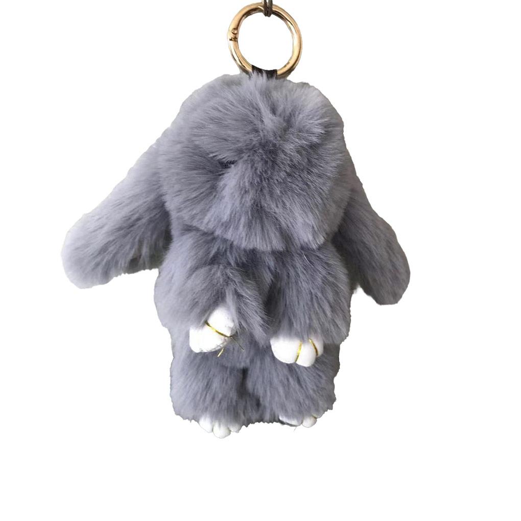 

Women Adorable Plush Animal Keychain Handbag Backpack Hanging Decoration Cartoon Style Keyring Party Banquet Ornament