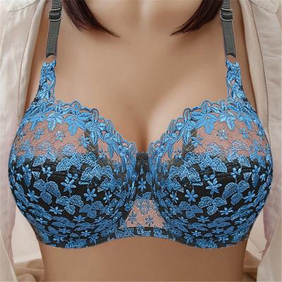 Mode Frauen Sexy Spitze Bh Komfortable Bh Große Größe Drahtlose Gesammelt Bhs Weibliche Unterwäsche Anti-Sag Dessous