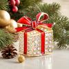 Festive Christmas Gift Box Brooch Pin - Zinc Alloy Rhinestone Embellished, Party Style Brooch for Holiday Outfits, No Mosaic Material Plating, Xmas Tr