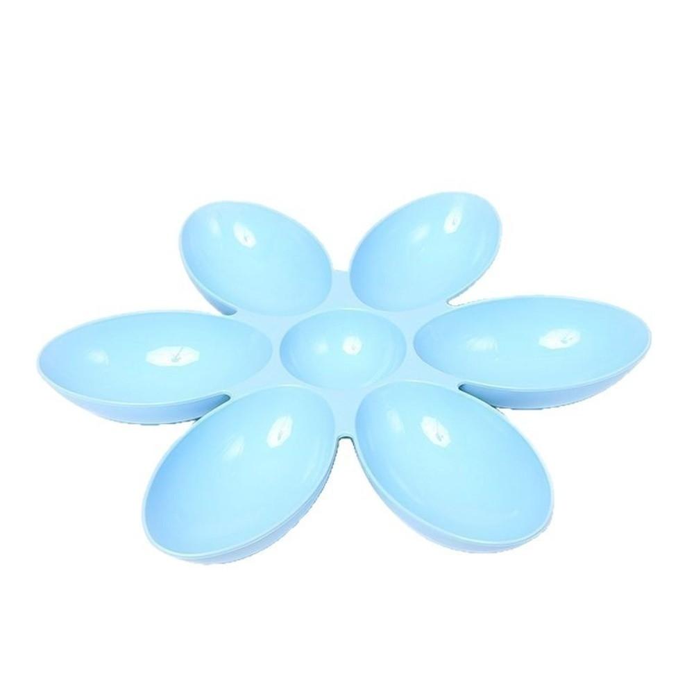 Multi-Compartment Cat Food Bowl 6-Petal Flower Feeding Dish Upgrade Pet Food Bowl  Cat Dog