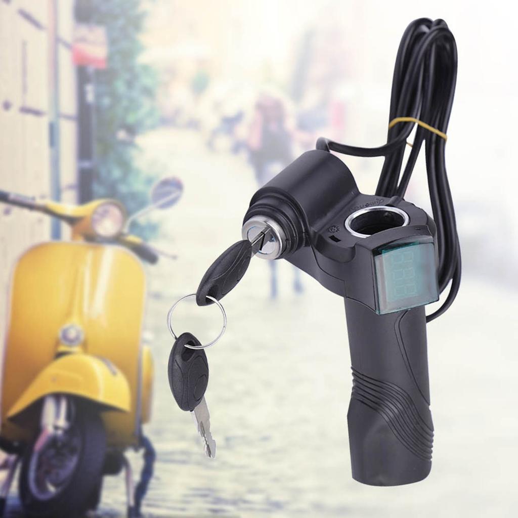 Power Indicator with Digital Voltage Display for Electric Scooters and Bikes, Accurate Mie Calculation, Plastic Material for All