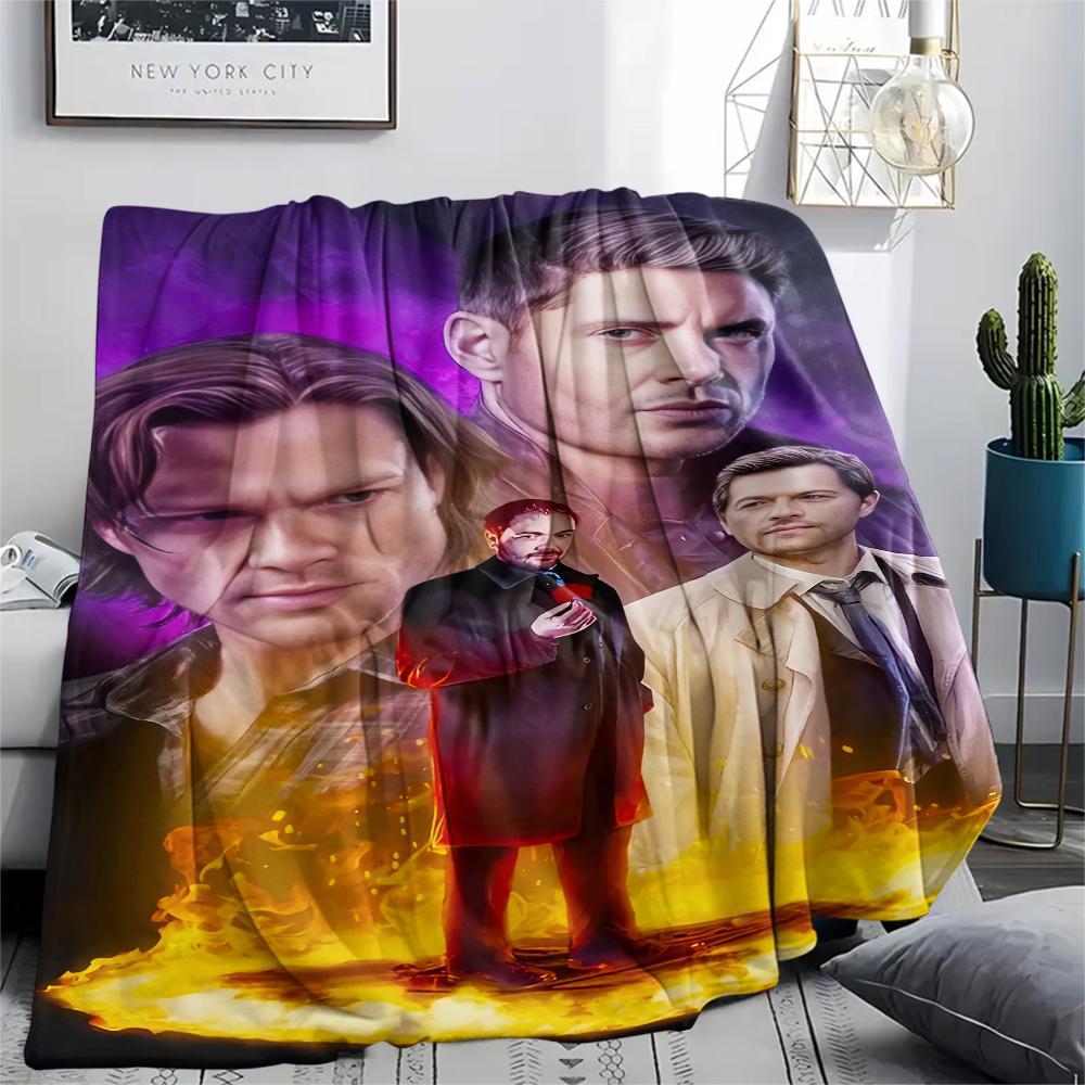 1 Stück Flanelldecke mit übernatürlichem Aufdruck, Hohe Qualität für alle Jahreszeiten, Heimdekoration, Wärme und Komfort, Perfekt für Weihnachtsgeschenke