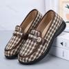 Fashion Women's Slip On Cloth Shoes Autumn New Fashion Round Toe Soft Sole Non Slip Flats Lightweight Comfortable Vintage Casual Shoes