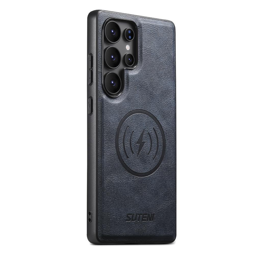 Magsafe Magnetic Suction 2 In 1 Suitable for Samsung S25U Mobile Phone Case Magnetic S24Ultra Flip Leather Case S23Ultr