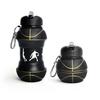 Foldable Football Kids Water Bottles Portable Sports Water Bottle Football Soccer Ball Shaped Water Bottle Silicone Cup 550ml