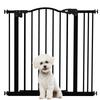 Dog Barrier, Adjustable Width 74-87 Cm, 1 Extension, Black