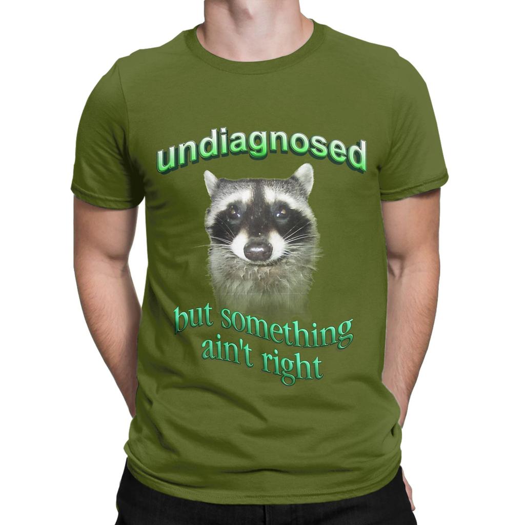 Undiagnostiziert, aber etwas stimmt nicht Waschbär Neuheit 100% Baumwolle T-Shirt AAutismus Waschbär Oberteile T-Shirts Für Unisex