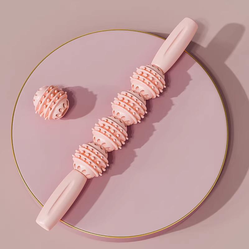 

Массажная палочка с двумя рядами для сенсорной интеграции: Йога-булава для расслабления икроножных мышц и массажа ног для детей