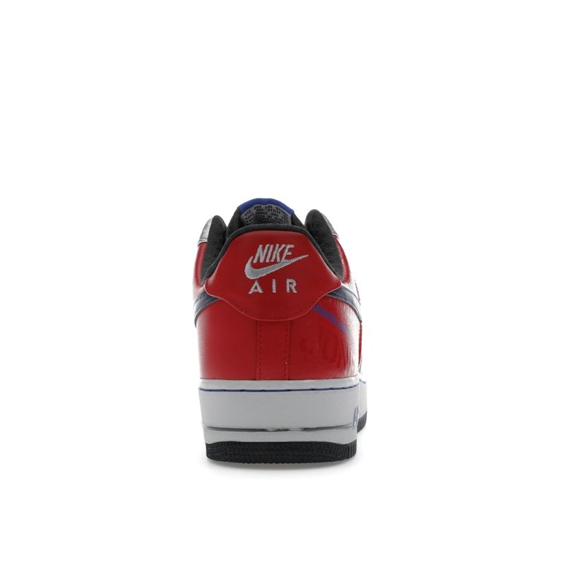 Nike Air Force 1 Premium 07 Jones Original Six Herren-Sneaker Silber Metallic-Silber Anthrazit-Varsity-Rot 315090-001