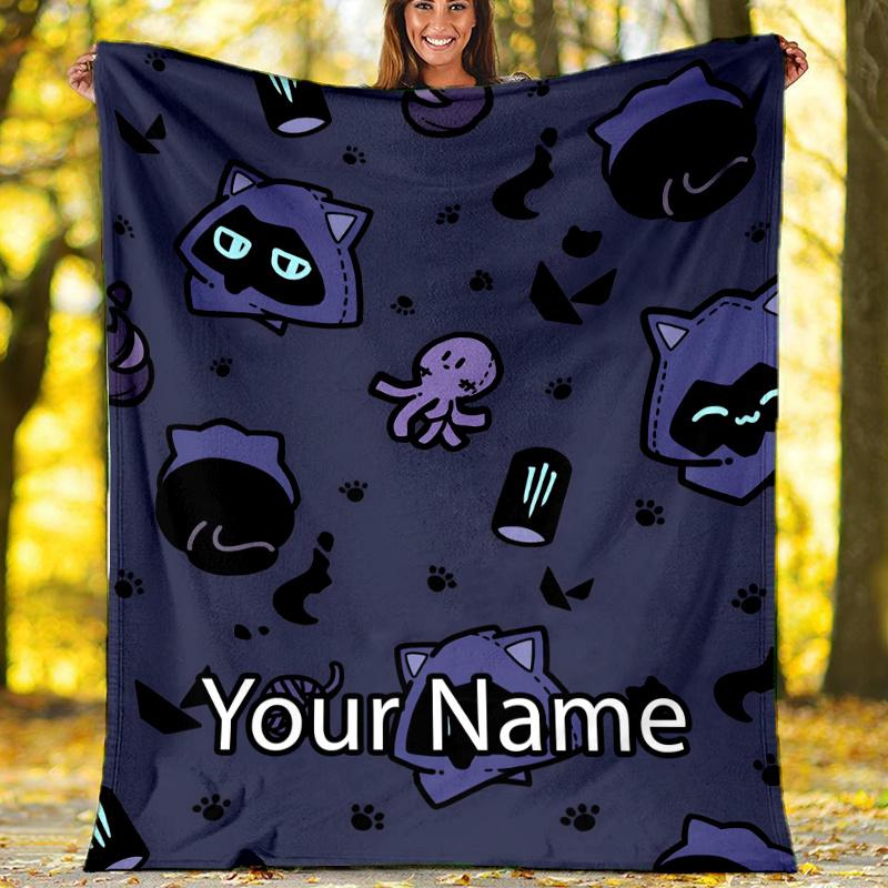 Custom Name Valorant Theme Printed Blanket - Perfect for Couch, Bed, Travel & Outdoor Use | Machine Washable, Cozy & Durable.